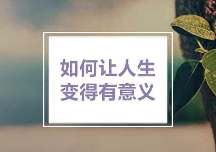 「演講口才(cai)視頻」如何讓人(ren)生(sheng)變得有(yǒu)意義